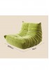 Replica Togo Sofa Single Seat - White/Black/Orange 